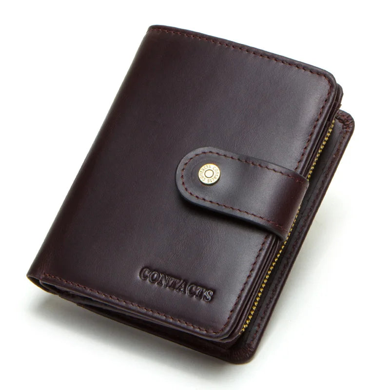 Herren Vintage Geldbörse aus echtem Leder mit RFID-Schutz