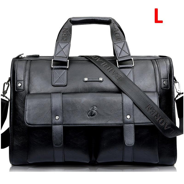 Large Men Leather Business Handbag