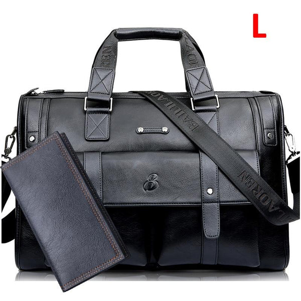 Large Men Leather Business Handbag