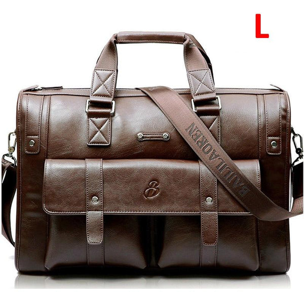 Large Men Leather Business Handbag